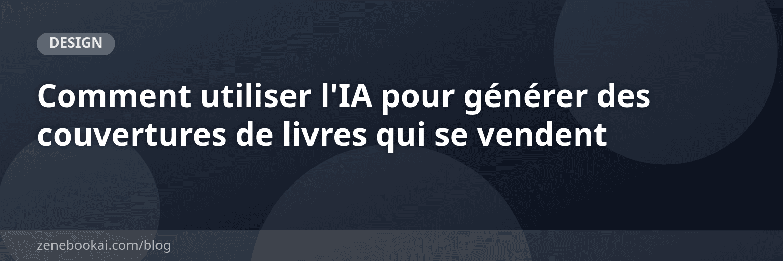 Comment utiliser l'IA pour générer des couvertures de livres qui se vendent