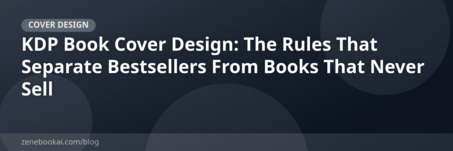 KDP Book Cover Design: The Rules That Separate Bestsellers From Books That Never Sell