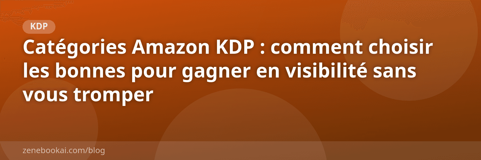 Catégories Amazon KDP : comment choisir les bonnes pour gagner en visibilité sans vous tromper