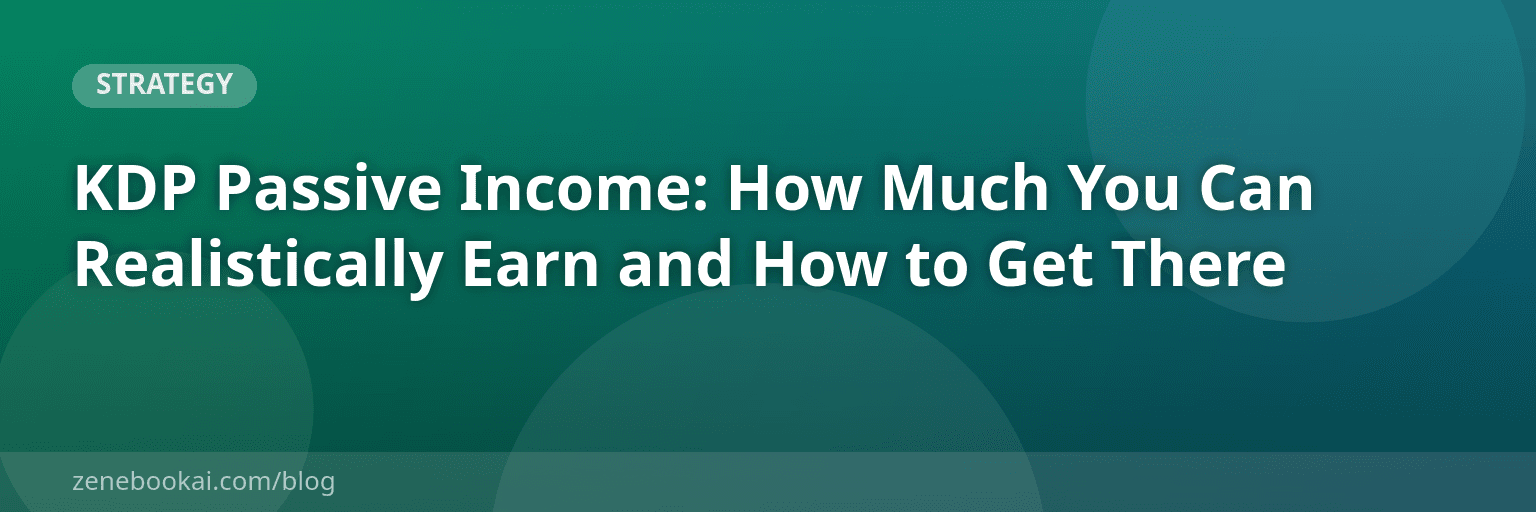 KDP Passive Income: How Much You Can Realistically Earn and How to Get There