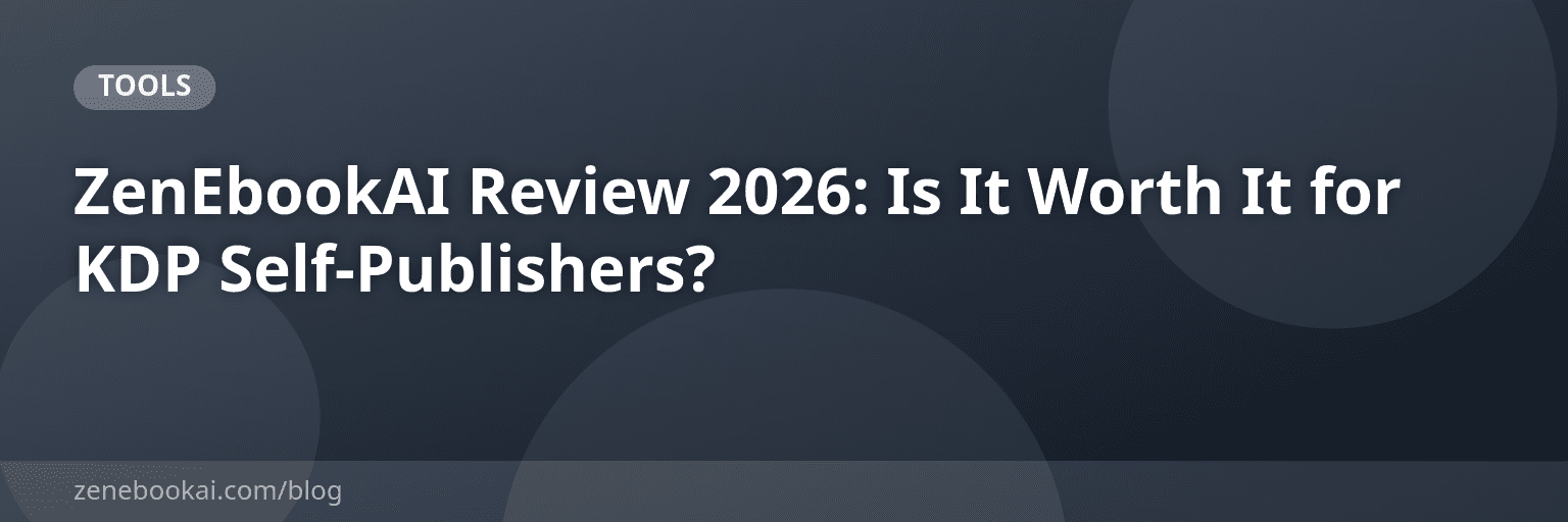 ZenEbookAI Review 2026: Is It Worth It for KDP Self-Publishers?